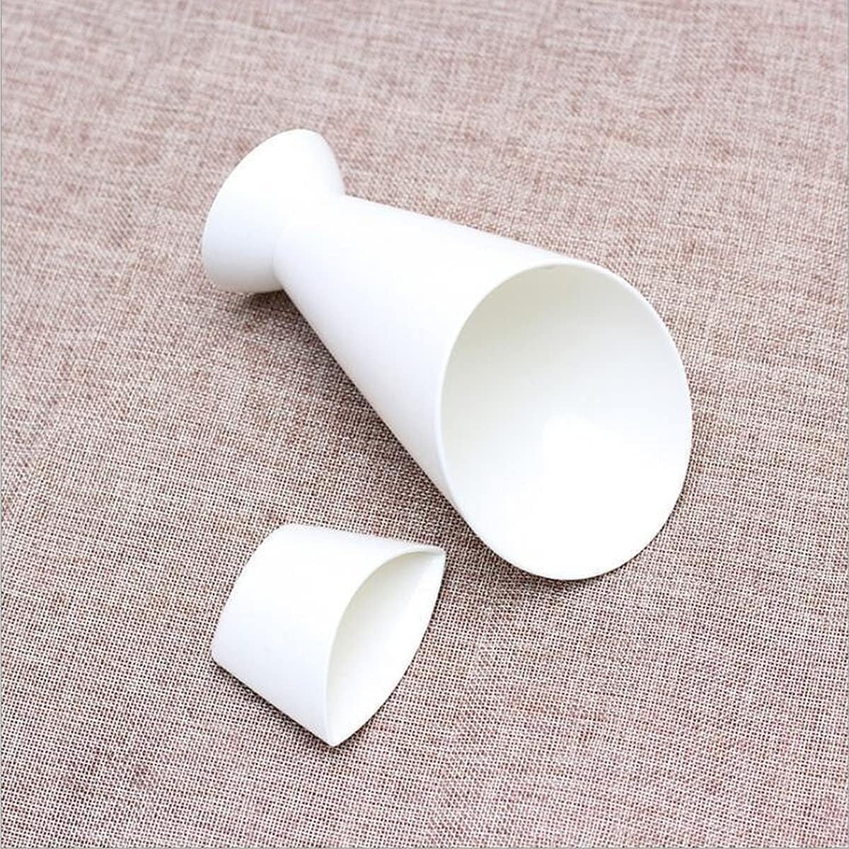 Tazas de plástico 2 en 1 para patatas fritas