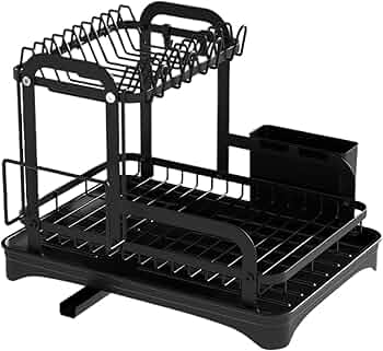 Escurridor de platos de 2 niveles