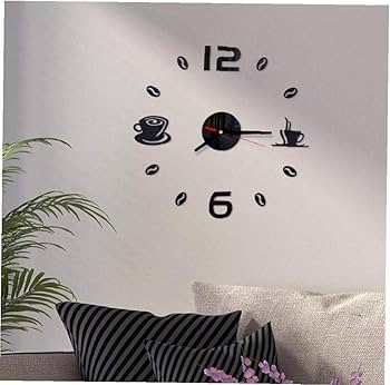 Reloj de pared con pegatina