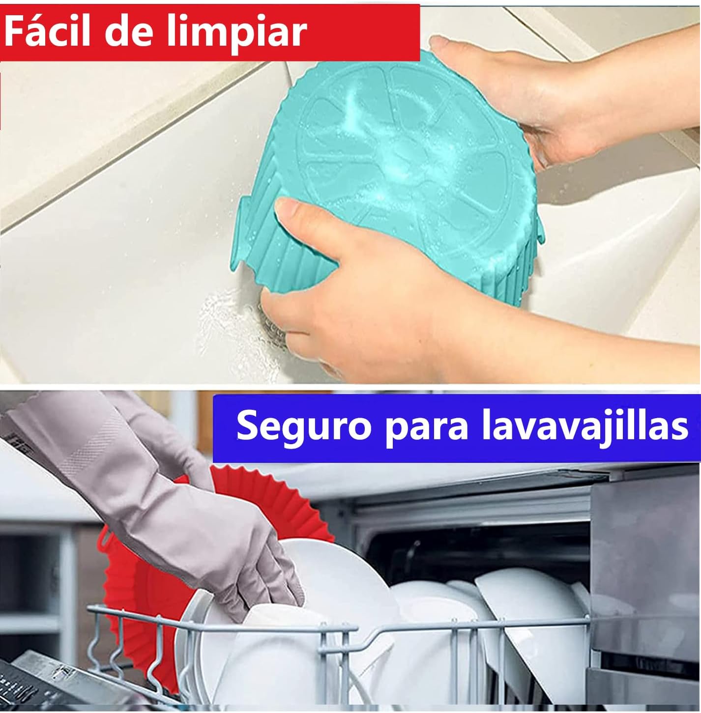 Cesta de silicona para freidora de aire