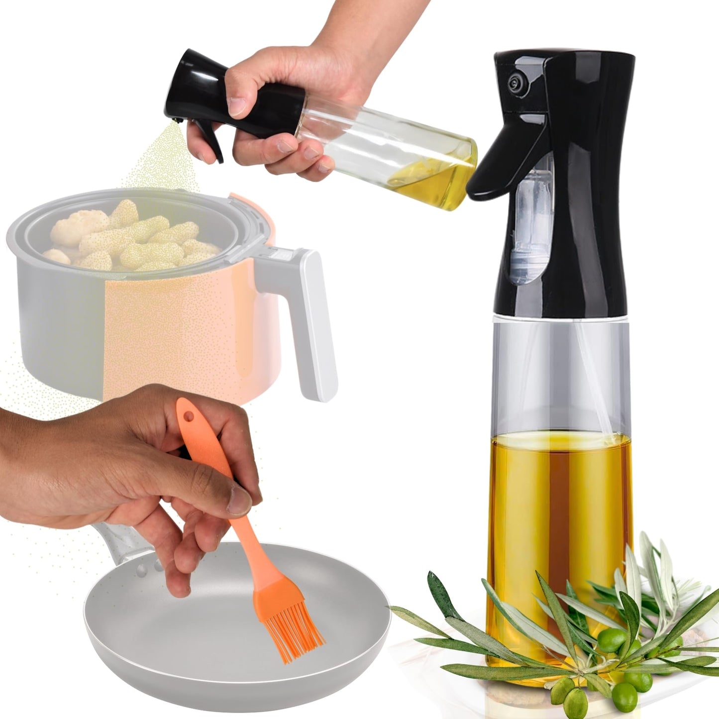 Botella pulverizadora de aceite