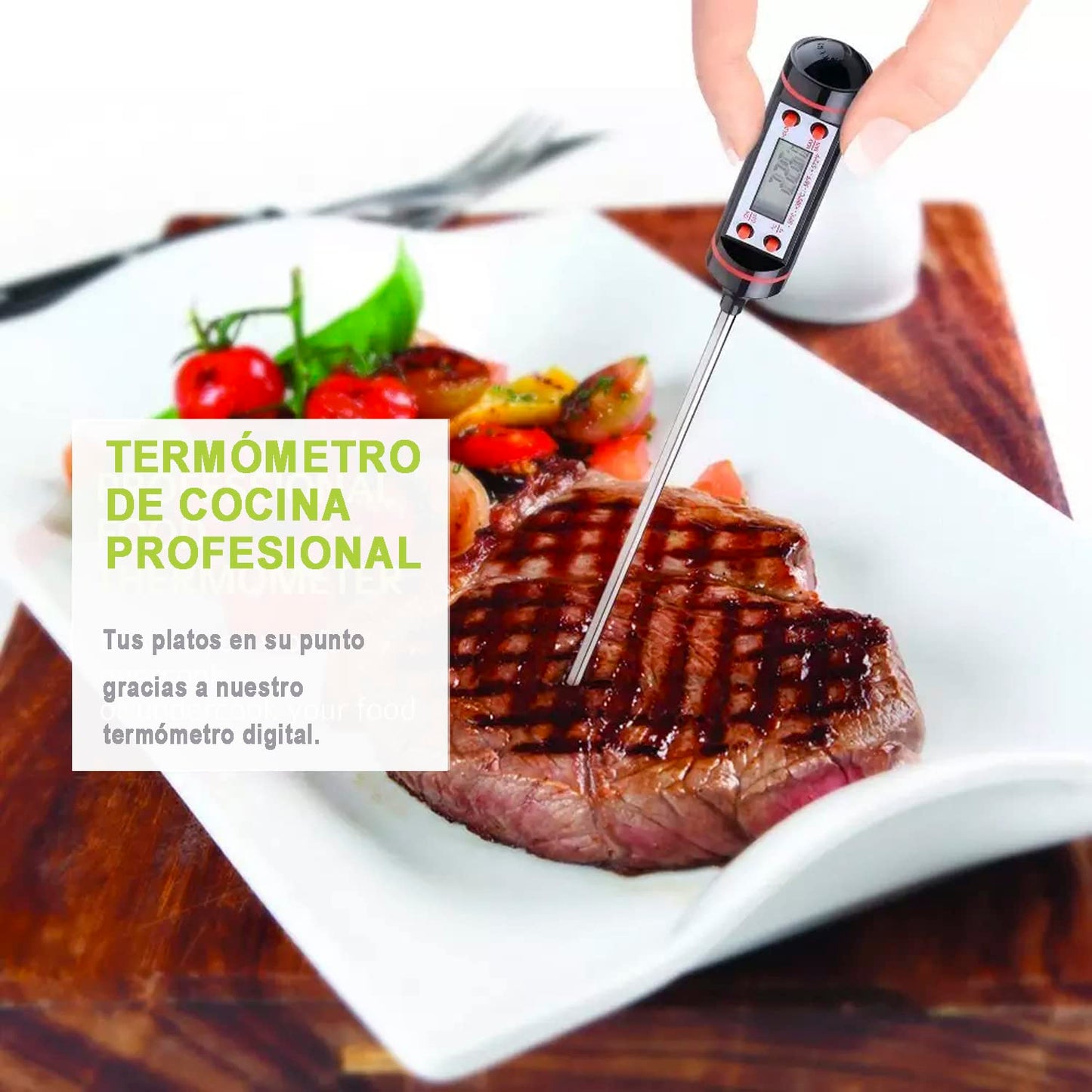 Termómetro digital para carne